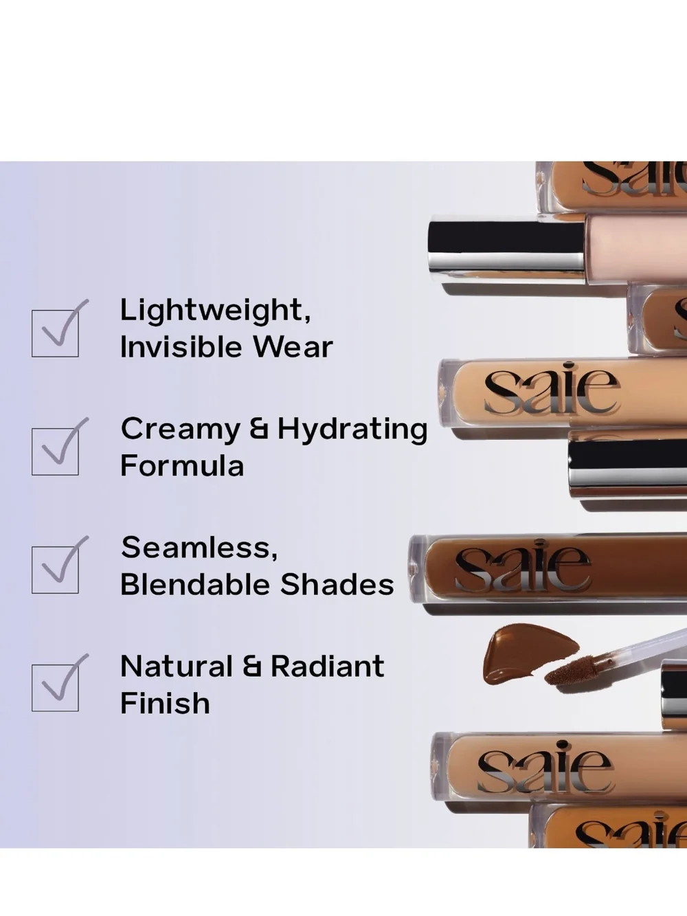 Saie Hydrabeam Brightening Concealer In HB FOUR NIB